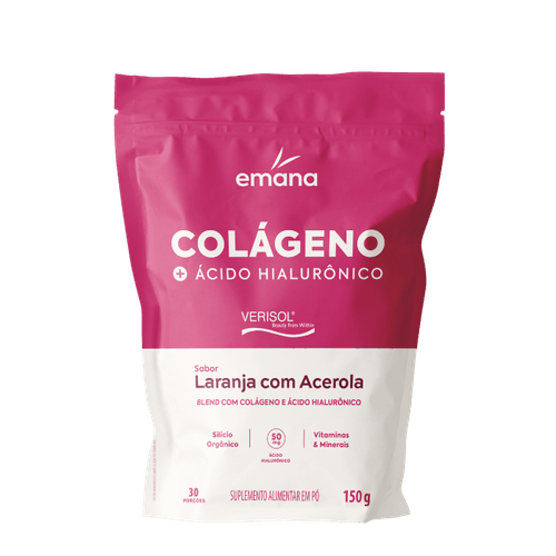 Colágeno Verisol® + Ácido Hialurônico 150g Laranja com Acerola