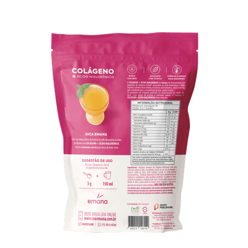 Colágeno Verisol® + Ácido Hialurônico 150g Laranja com Acerola