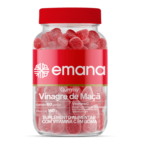 Gummy de Vinagre de Maçã com Vitamina C Pote