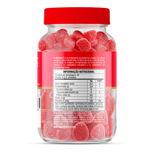 Gummy de Vinagre de Maçã com Vitamina C Pote