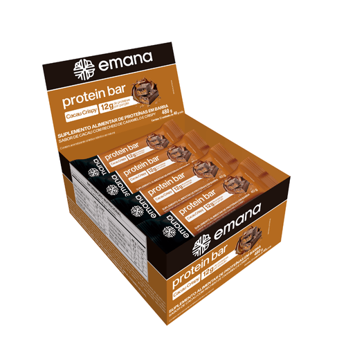 Barra de Proteína Sabor Cacau Crispy - 12 Unidades