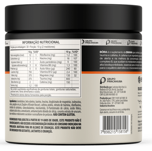 BÓRA Pré-Treino Beta-Alanina 300g