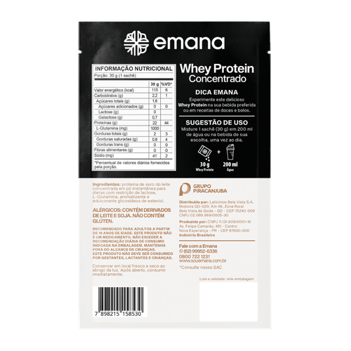 Sache Whey Protein Concentrada 30g Coco