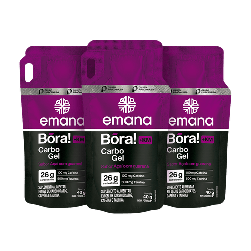 Gel de Carboidrato +KM Açaí com Guaraná - 3 unidades
