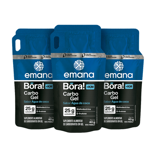 Gel de Carboidrato +KM Água de Coco - 3 unidades