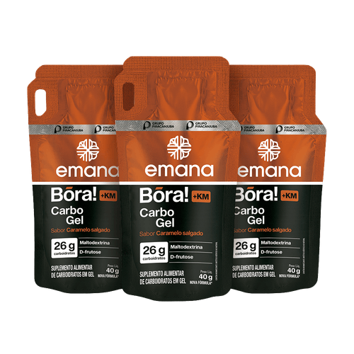 Gel de Carboidrato +KM Caramelo Salgado - 3 unidades