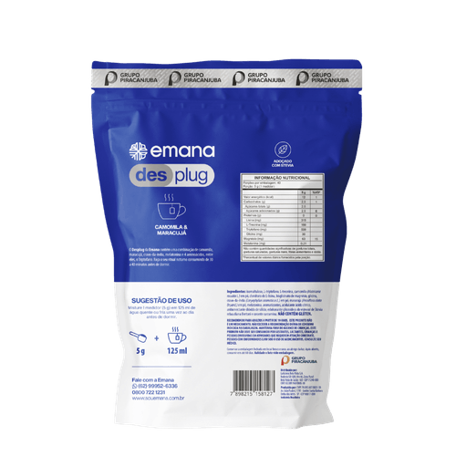 Desplug Shot com Melatonina e Triptofano 200g Maracujá