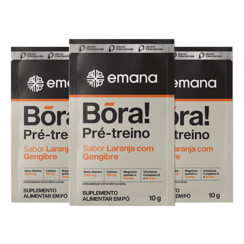 Sachê BÓRA Pré-Treino 10g - 3 Unidades