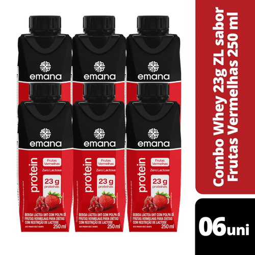 Bebida Protein 23g Sabor Frutas Vermelhas 250ml - 6 unidades