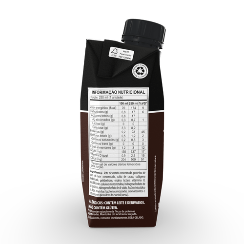 Bebida Protein 23g Sabor Cacau 250ml - 12 unidades